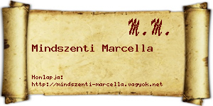 Mindszenti Marcella névjegykártya